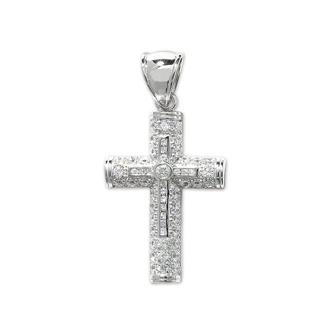 Silver Zirconia Cross Pendant G6010Acotis Silver JewelleryTH - G6010