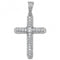 Silver Zirconia Cross Pendant G6234Acotis Silver JewelleryTH - G6234