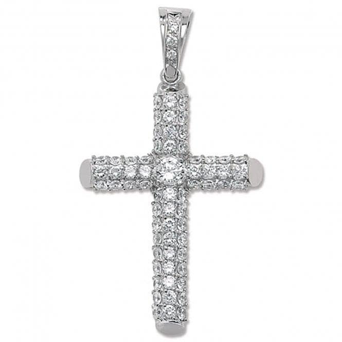 Silver Zirconia Cross Pendant G6234Acotis Silver JewelleryTH - G6234