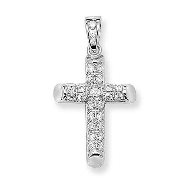 Silver Zirconia Cross Pendant G6596Acotis Silver JewelleryTH - G6596