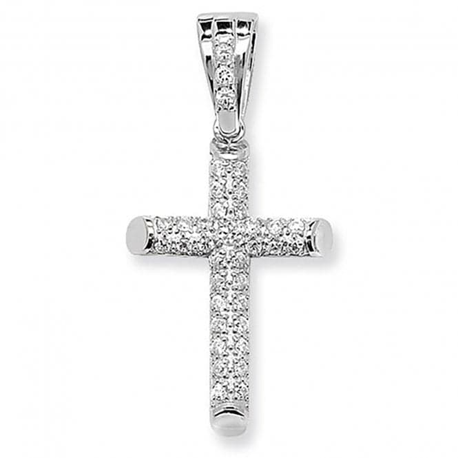 Silver Zirconia Cross Pendant G6597Acotis Silver JewelleryTH - G6597