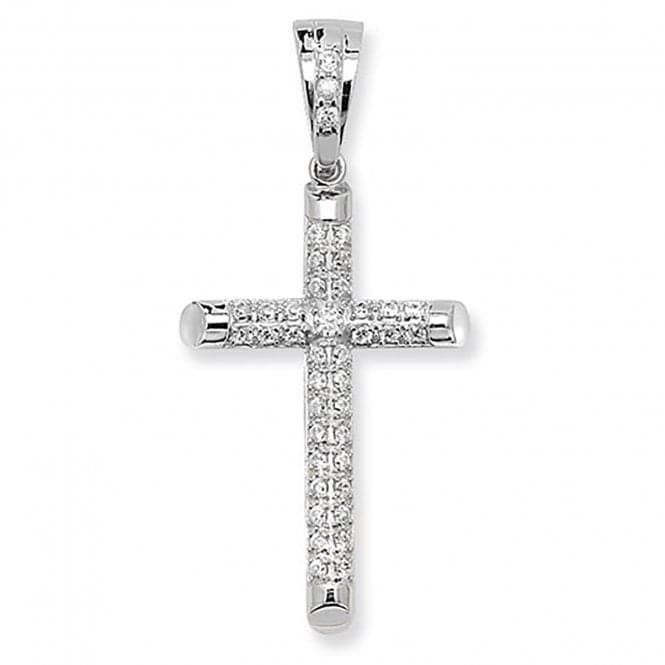 Silver Zirconia Cross Pendant G6598Acotis Silver JewelleryTH - G6598