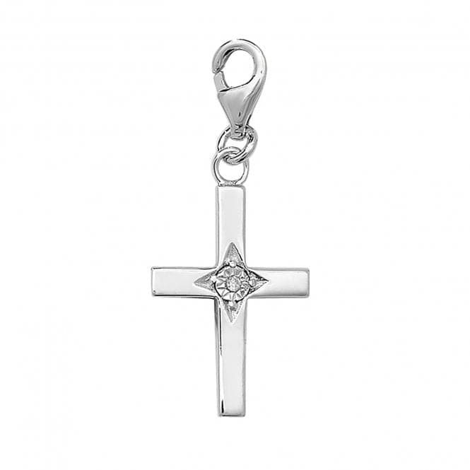 Silver Zirconia Cross Pendant G6696Acotis Silver JewelleryTH - G6696