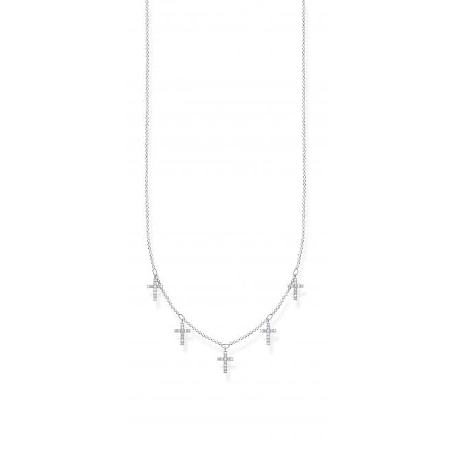 Silver Zirconia Crosses Necklace 45cm KE2077 - 051 - 14 - L45vThomas Sabo Charm Club CharmingKE2077 - 051 - 14 - L45v