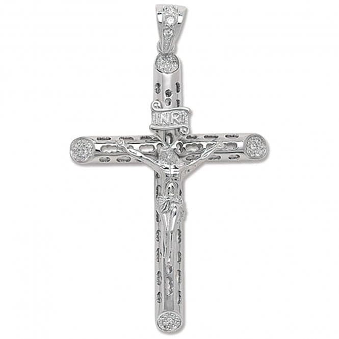 Silver Zirconia Crucifix Pendant G6232Acotis Silver JewelleryTH - G6232