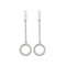 Silver Zirconia Drop Earrings G51169Acotis Silver JewelleryTH - G51169