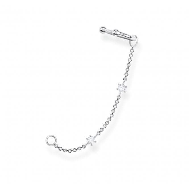Silver Zirconia Ear Cuff With Chain EC0021 - 051 - 14Thomas Sabo Charm Club CharmingEC0021 - 051 - 14