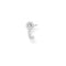 Silver Zirconia Half Hoop Single Earring H2161 - 051 - 14Thomas Sabo Charm ClubH2161 - 051 - 14