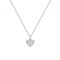Silver Zirconia Heart Necklace G3358Acotis Silver JewelleryTH - G3358