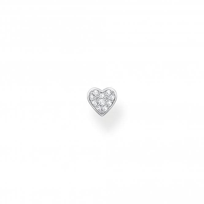 Silver Zirconia Heart Single Ear Stud H2145 - 051 - 14Thomas Sabo Charm Club CharmingH2145 - 051 - 14