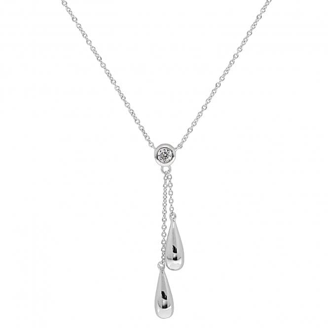 Silver Zirconia Necklace G3353Acotis Silver JewelleryTH - G3353