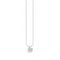Silver Zirconia Pave Heart & Cloverleaf Necklace 45cm KE2047 - 051 - 14 - L45vThomas Sabo Charm Club CharmingKE2047 - 051 - 14 - L45v