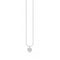 Silver Zirconia Pave Heart Necklace KE2046 - 051 - 14Thomas Sabo Charm Club CharmingKE2046 - 051 - 14 - L38v
