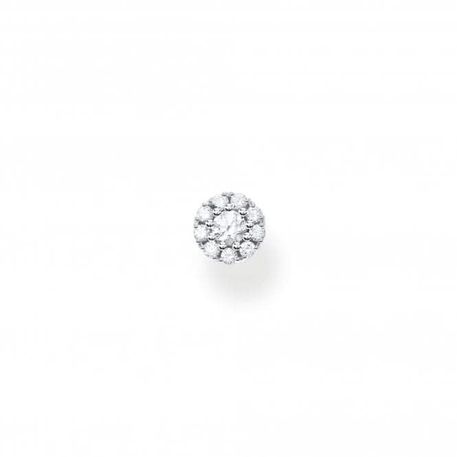 Silver Zirconia Pave Single Ear Stud H2141 - 051 - 14Thomas Sabo Charm Club CharmingH2141 - 051 - 14