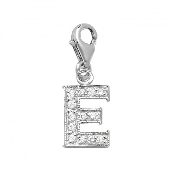 Silver Zirconia Set Initial On Trigger Pendant G6282/EAcotis Silver JewelleryTH - G6282/E