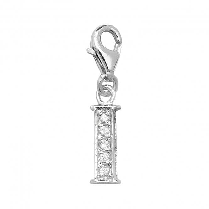 Silver Zirconia Set Initial On Trigger Pendant G6282/IAcotis Silver JewelleryTH - G6282/I