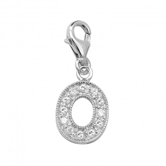 Silver Zirconia Set Initial On Trigger Pendant G6282/OAcotis Silver JewelleryTH - G6282/O