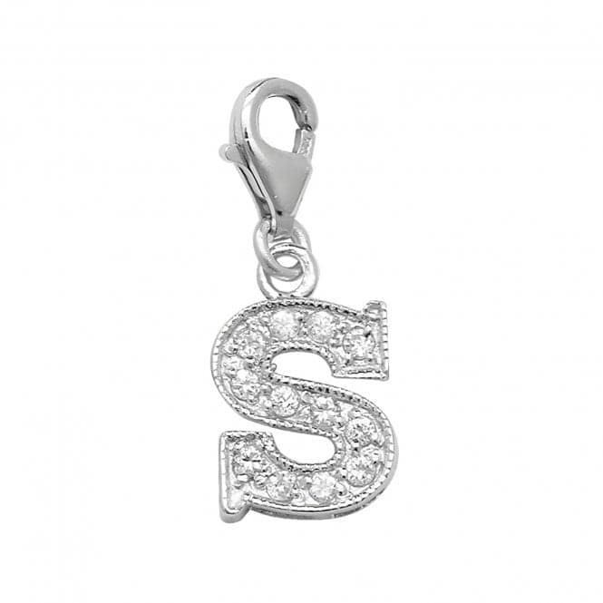 Silver Zirconia Set Initial On Trigger Pendant G6282/SAcotis Silver JewelleryTH - G6282/S