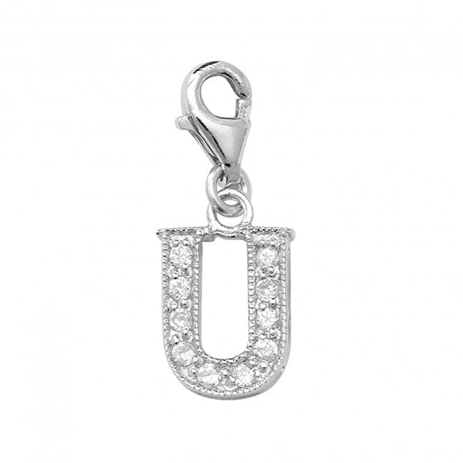 Silver Zirconia Set Initial On Trigger Pendant G6282/UAcotis Silver JewelleryTH - G6282/U