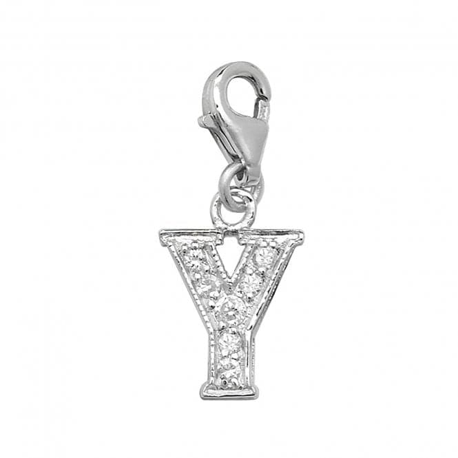 Silver Zirconia Set Initial On Trigger Pendant G6282/YAcotis Silver JewelleryTH - G6282/Y