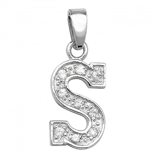 Silver Zirconia Set Initial Pendant G6124/SAcotis Silver JewelleryTH - G6124/S