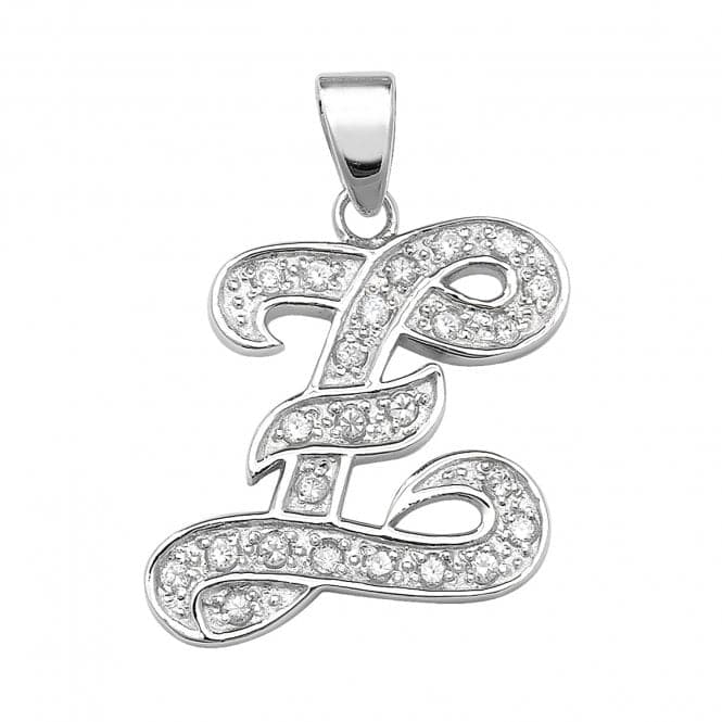 Silver Zirconia Set Initial Pendant G6128/ZAcotis Silver JewelleryTH - G6128/Z