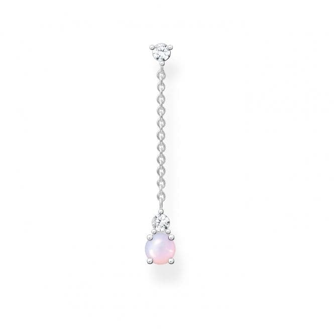 Silver Zirconia Shimmering Pink Single Earring H2180 - 166 - 7Thomas Sabo Charm Club CharmingH2180 - 166 - 7