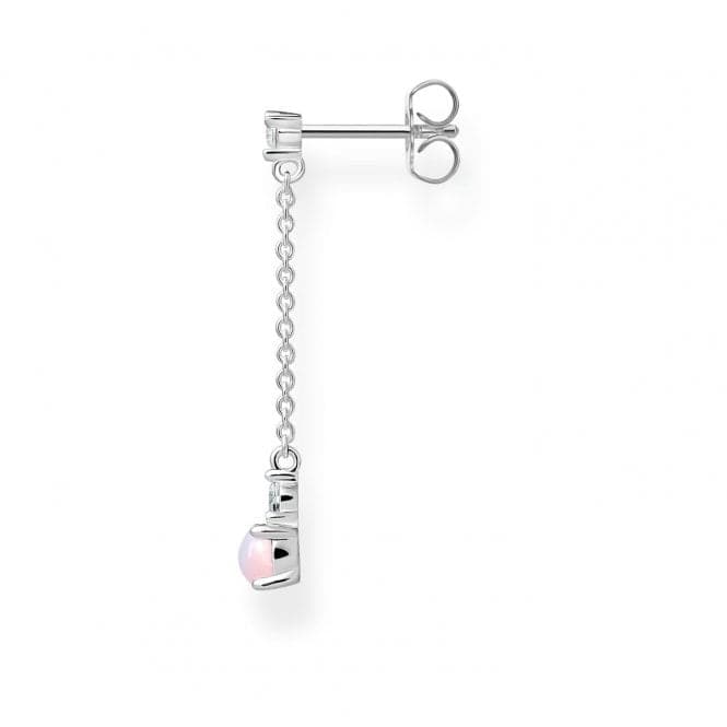 Silver Zirconia Shimmering Pink Single Earring H2180 - 166 - 7Thomas Sabo Charm Club CharmingH2180 - 166 - 7