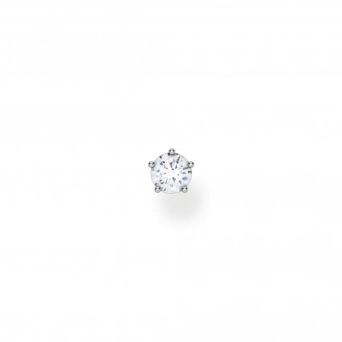 Silver Zirconia Single Ear Stud - Large H2148 - 051 - 14Thomas Sabo Charm Club CharmingH2148 - 051 - 14