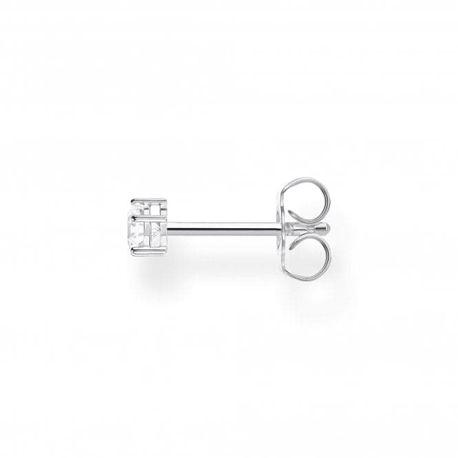 Silver Zirconia Single Ear Stud - Large H2148 - 051 - 14Thomas Sabo Charm Club CharmingH2148 - 051 - 14