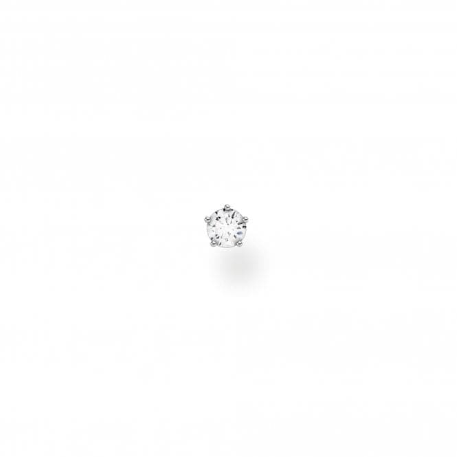 Silver Zirconia Single Ear Stud - Small H2147 - 051 - 14Thomas Sabo Charm Club CharmingH2147 - 051 - 14