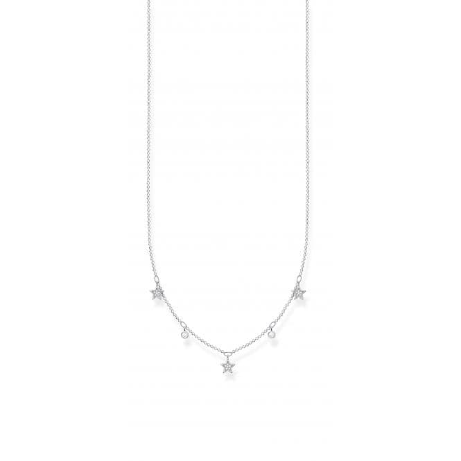 Silver Zirconia Stars Necklace 45cm KE2075 - 051 - 14 - L45vThomas Sabo Charm Club CharmingKE2075 - 051 - 14 - L45v