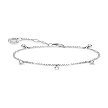Thomas Sabo ring bolletjes met witte stenen zilver 925 sterling zilver TR2323 051 14 50