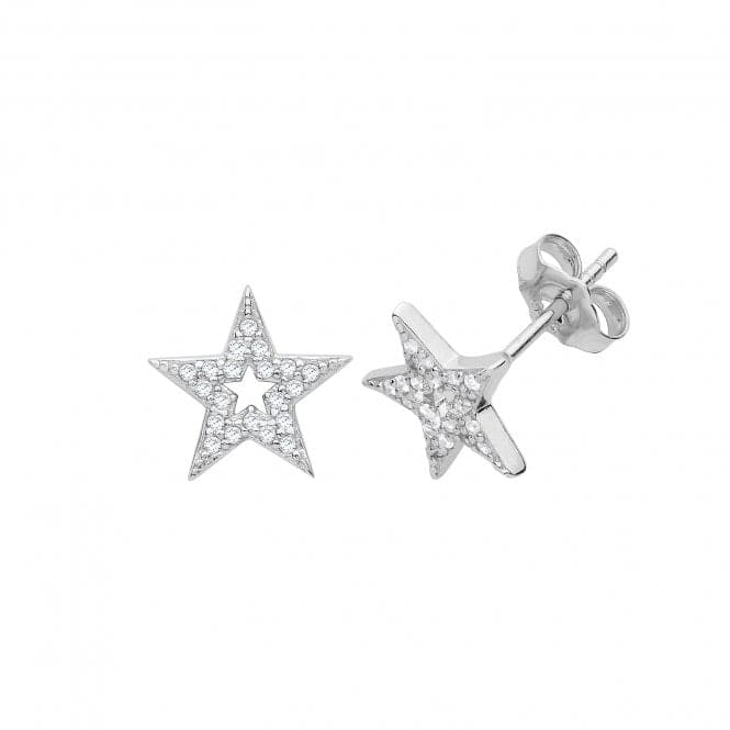 Silver Zirconia Stud Earrings G51218Acotis Silver JewelleryTH - G51218