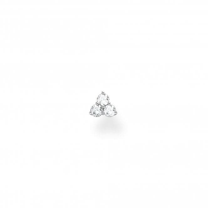 Silver Zirconia Triangle Single Ear Stud H2138 - 051 - 14Thomas Sabo Charm Club CharmingH2138 - 051 - 14