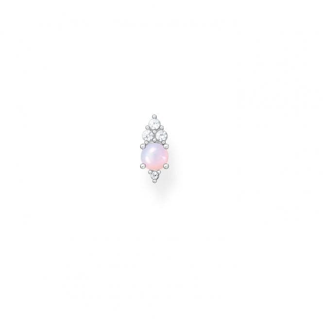 Silver Zirconia Vintage Shimmering Pink Single Ear Stud H2181 - 166 - 7Thomas Sabo Charm Club CharmingH2181 - 166 - 7