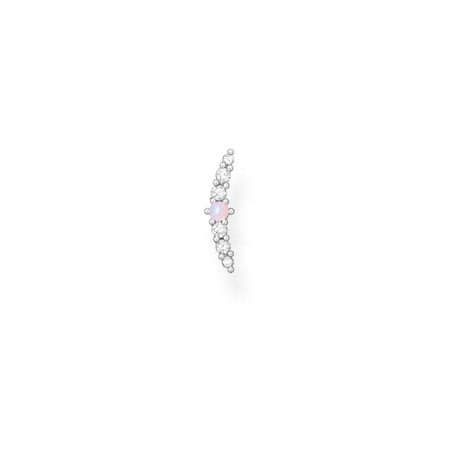 Silver Zirconia Vintage Shimmering Pink Single Ear Stud H2182 - 166 - 7Thomas Sabo Charm Club CharmingH2182 - 166 - 7