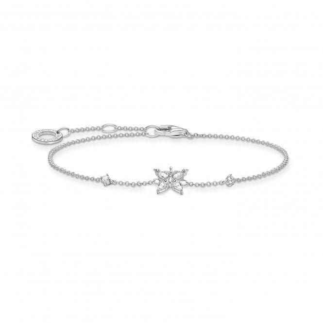 Silver Zirconia White Butterfly Bracelet A2028 - 051 - 14 - L19VThomas Sabo Charm Club CharmingA2028 - 051 - 14 - L19V