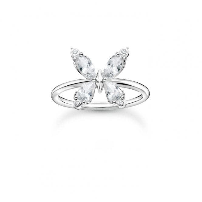 Silver Zirconia White Butterfly Ring TR2356 - 051 - 14Thomas Sabo Charm Club CharmingTR2356 - 051 - 14 - 48