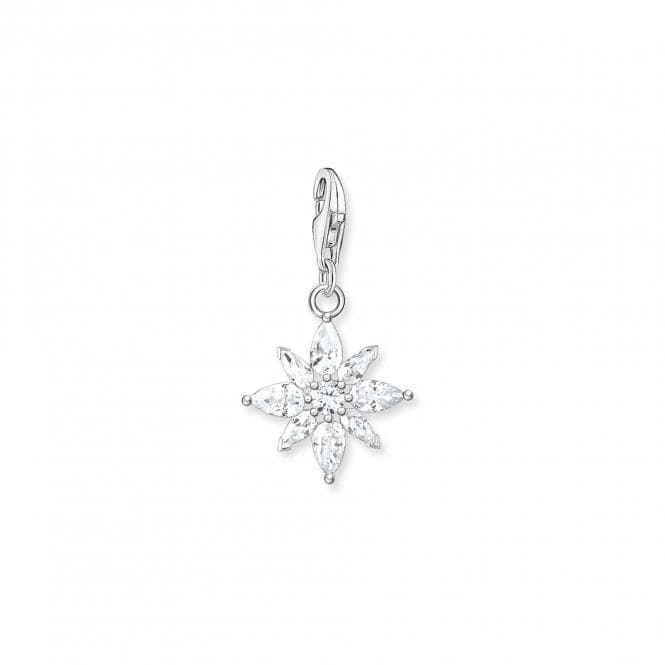 Silver Zirconia White Flower Charm 1863 - 051 - 14Thomas Sabo Charm Club1863 - 051 - 14