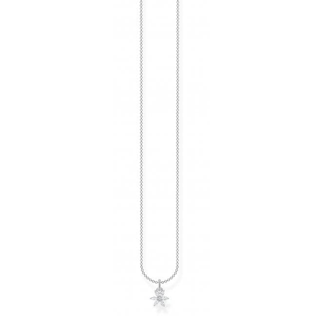 Silver Zirconia White Flower Necklace KE2103 - 051 - 14 - L45VThomas Sabo Charm Club CharmingKE2103 - 051 - 14 - L45V