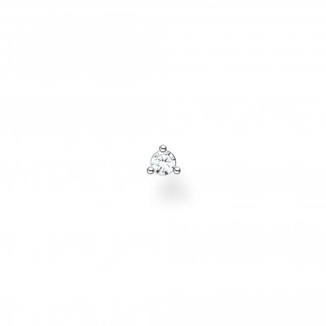 Silver Zirconia White Single Ear Stud H2197 - 051 - 14Thomas Sabo Charm Club CharmingH2197 - 051 - 14