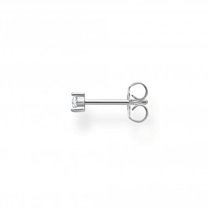 Silver Zirconia White Single Ear Stud H2197 - 051 - 14Thomas Sabo Charm Club CharmingH2197 - 051 - 14