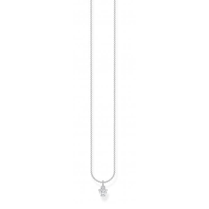 Silver Zirconia White Stone Necklace KE2105 - 051 - 14 - L45VThomas Sabo Charm Club CharmingKE2105 - 051 - 14 - L45V