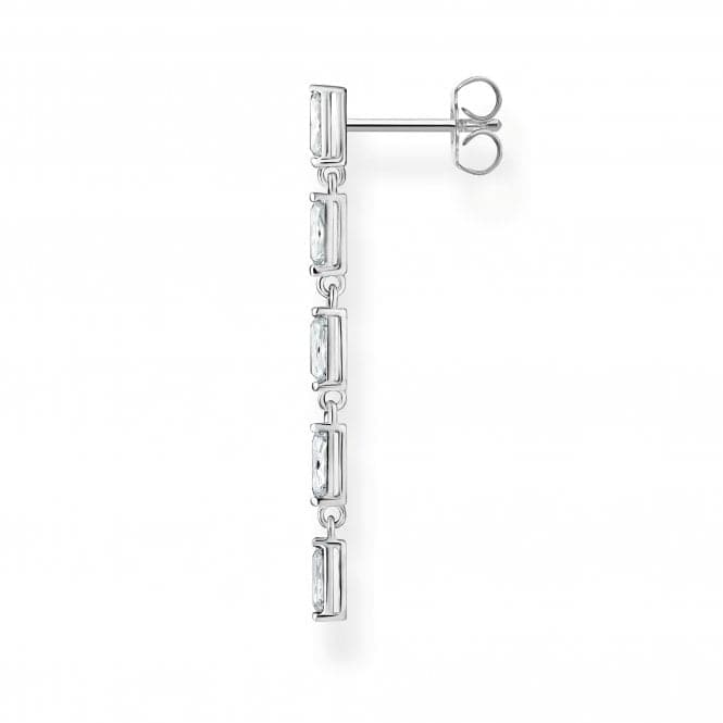 Silver Zirconia White Stones Single Earring H2184 - 051 - 14Thomas Sabo Charm Club CharmingH2184 - 051 - 14