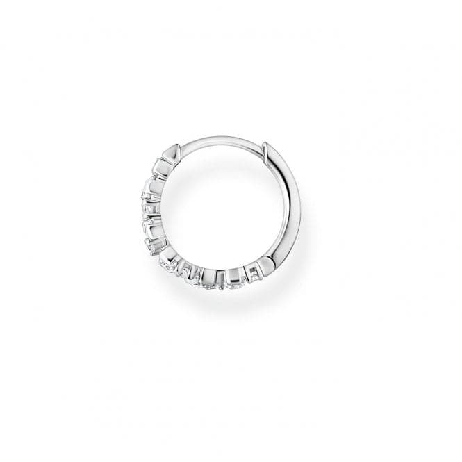 Silver Zirconia White Stones Single Hoop Earring CR665 - 051 - 14Thomas Sabo Charm Club CharmingCR665 - 051 - 14