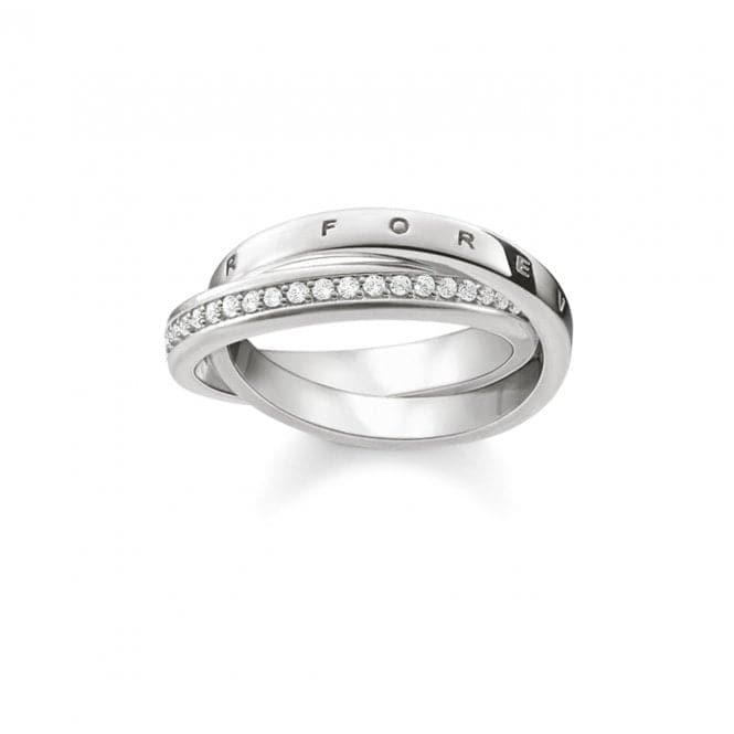 Silver Zirconia White Together Forever Ring TR2099 - 051 - 14Thomas Sabo Sterling SilverTR2099 - 051 - 14 - 48