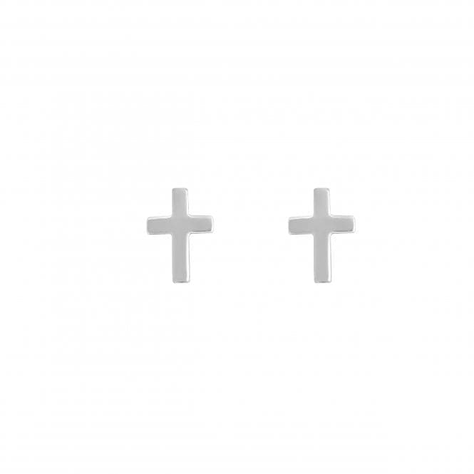 Simple Cross Stud Earrings 4452HPDew4452HP