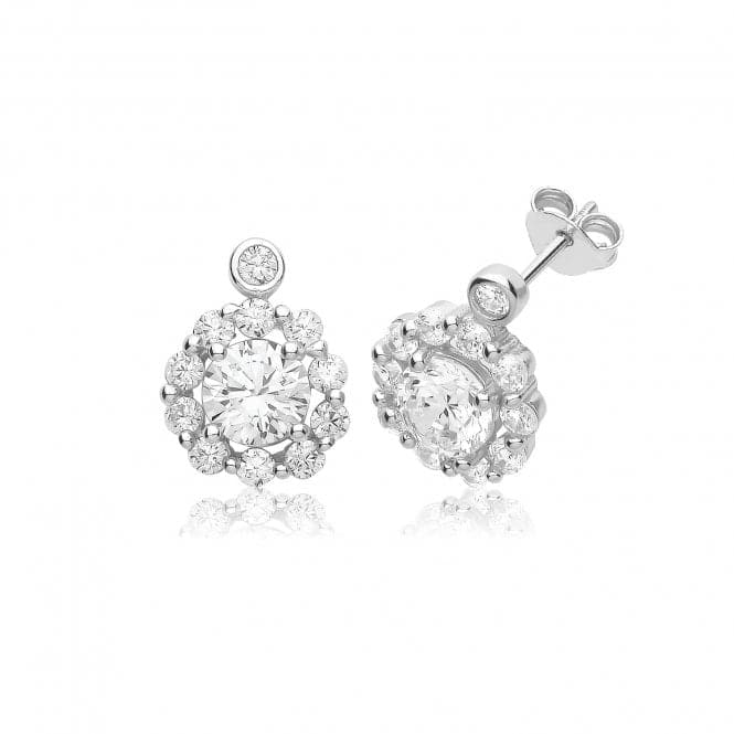 Siver Zirconia Cluster Studs G51368Acotis Silver JewelleryTH - G51368