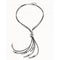 Skalator Silver Leather NecklaceUNOde50COL1056MARMTL0U